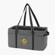 Jumbo Utility Tote Bag with Collapsible Wire-Rim Frame — view 4