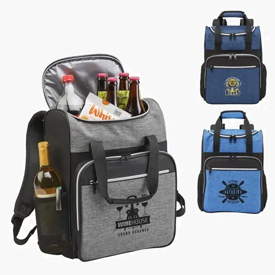 24-Can Heather Backpack Cooler — view 4