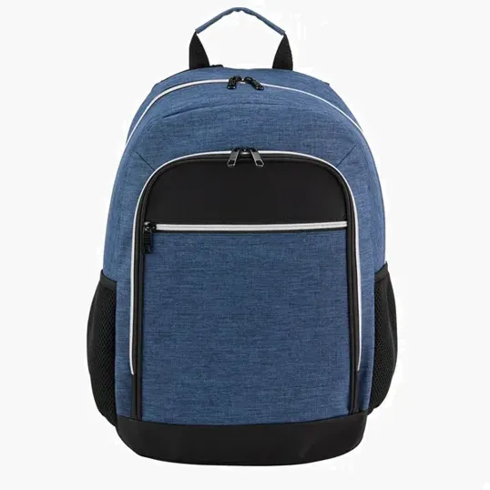 rPET Heather Laptop Backpack with Padded Back Panel — view 2