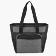rPET Heather Cooler Tote with Zippered Main Compartment — view 3