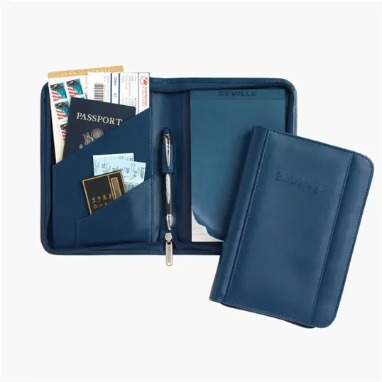 Junior Zippered Padfolio with Writing Pad and Pen Holder — view 5
