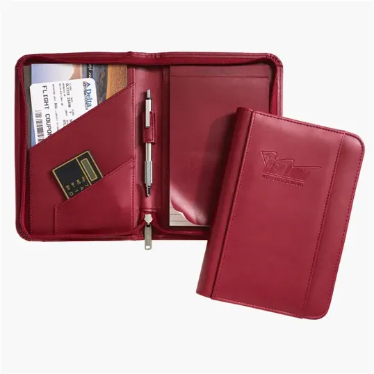 Junior Zippered Padfolio with Writing Pad and Pen Holder — view 7