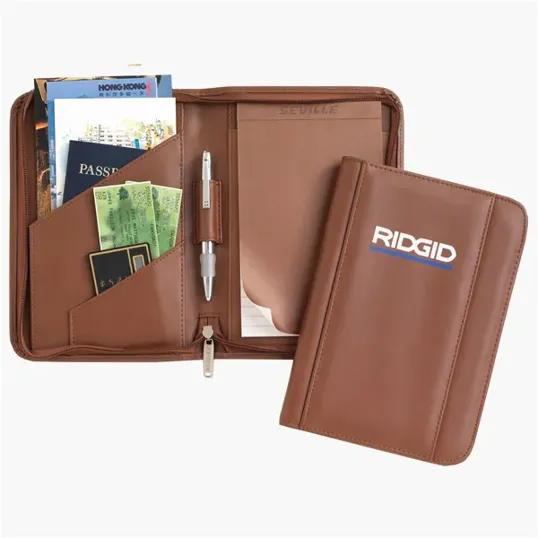 Junior Zippered Padfolio with Writing Pad and Pen Holder — view 8