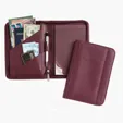 Junior Zippered Padfolio with Writing Pad and Pen Holder — view 3