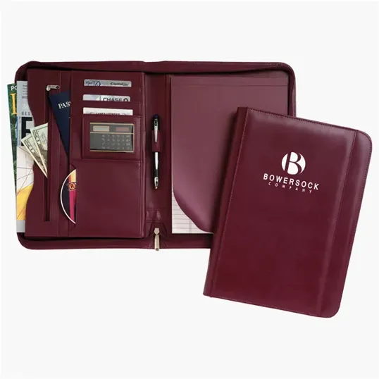 Deluxe Zippered Padfolio with Writing Pad — view 2