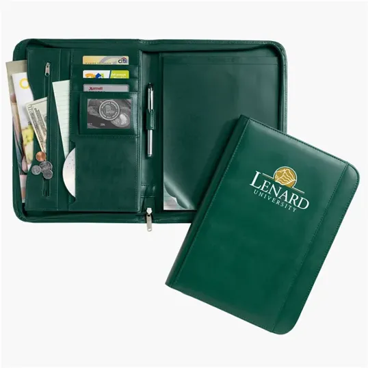 Deluxe Zippered Padfolio with Writing Pad — view 3