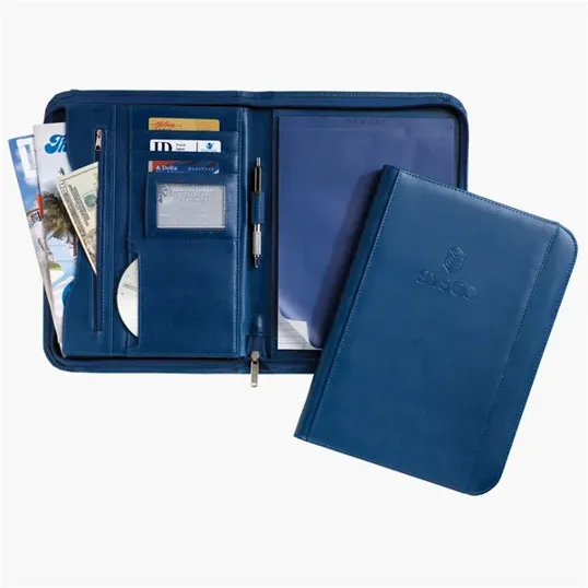 Deluxe Zippered Padfolio with Writing Pad — view 4