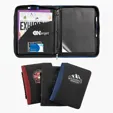 Conference Ring Folio Zippered Binder Padfolio with Paper