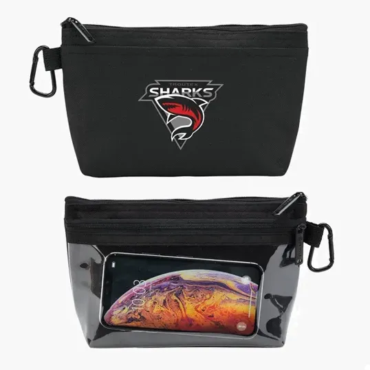 Clear Clip Caddy Golf & Travel Accessory Pouch