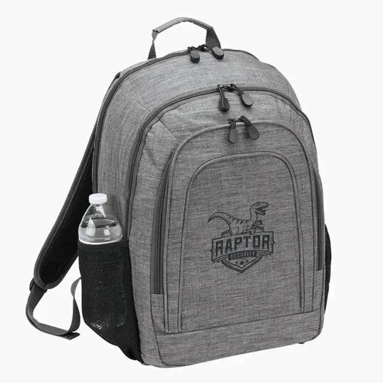 Elite Travel Laptop Backpack, 600D Polyester — view 2