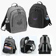 Elite Travel Laptop Backpack, 600D Polyester — view 3