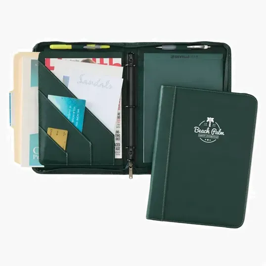 Hamilton Zippered 3-Ring Binder Padfolio — view 5