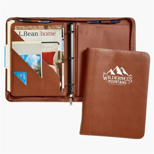 Hamilton Zippered 3-Ring Binder Padfolio — view 2