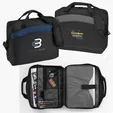 Slim Line Computer Briefcase, 600D Polyester Laptop Bag — view 2