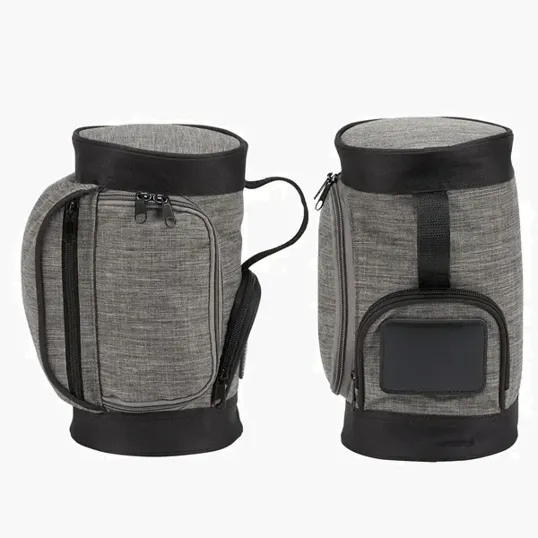 Golf Bag Shaped Toiletry Kit with Hanging Hook — view 3