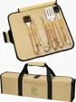 Starline 5-Piece Bamboo BBQ Set in Roll-Up Case — view 3
