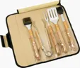 Starline 5-Piece Bamboo BBQ Set in Roll-Up Case — view 4