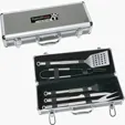 Blaze 5-Piece Stainless Steel BBQ Set with Carrying Case — view 2