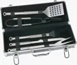 Blaze 5-Piece Stainless Steel BBQ Set with Carrying Case — view 4