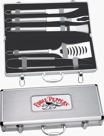Starline 5-Piece Deluxe BBQ Set with Metal Carrying Case