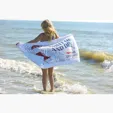 Diamond Cotton Terry Velour Beach Towel, 35 x 60 in. — view 9