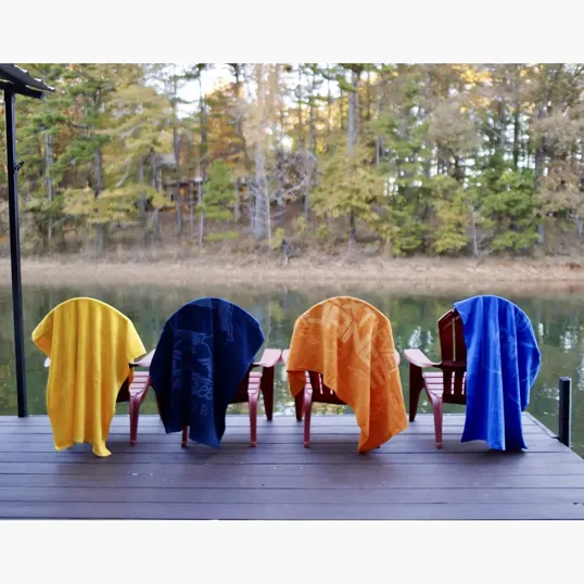 Diamond Colored Beach Towel, 35 x 60 in. Cotton Terry Velour — view 20