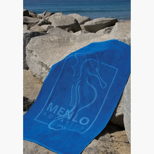 Diamond Colored Beach Towel, 35 x 60 in. Cotton Terry Velour — view 12