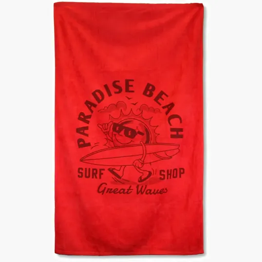 Diamond Colored Beach Towel, 35 x 60 in. Cotton Terry Velour — view 13