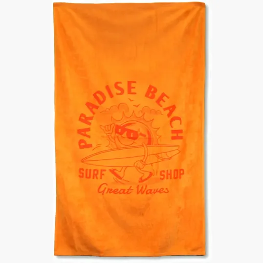 Diamond Colored Beach Towel, 35 x 60 in. Cotton Terry Velour — view 15