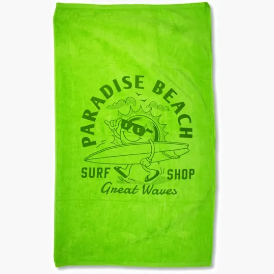 Diamond Colored Beach Towel, 35 x 60 in. Cotton Terry Velour — view 16