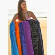 Diamond Colored Beach Towel, 35 x 60 in. Cotton Terry Velour — view 4