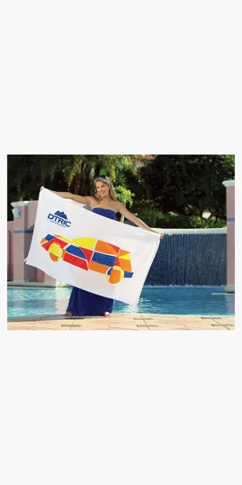 Pro Towels Diamond Beach Towel, 35 x 60 Inches