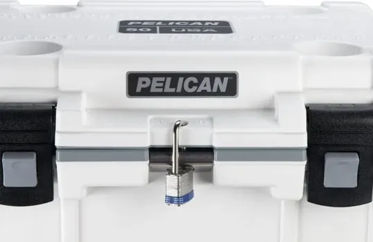 Pelican™ 50QT Cooler — White Rotomolded Ice Chest — view 4