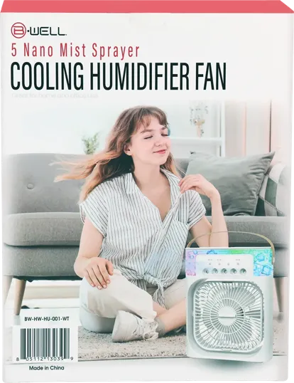 BWell Cooling Humidifier Fan — view 5