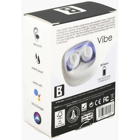 BoomPods™ Vibe True Wireless Earbuds with Charging Case — view 5