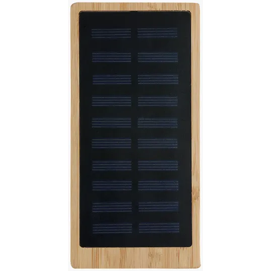 Starline Bamboo 10,000mAh Solar/Wireless Power Bank — view 3