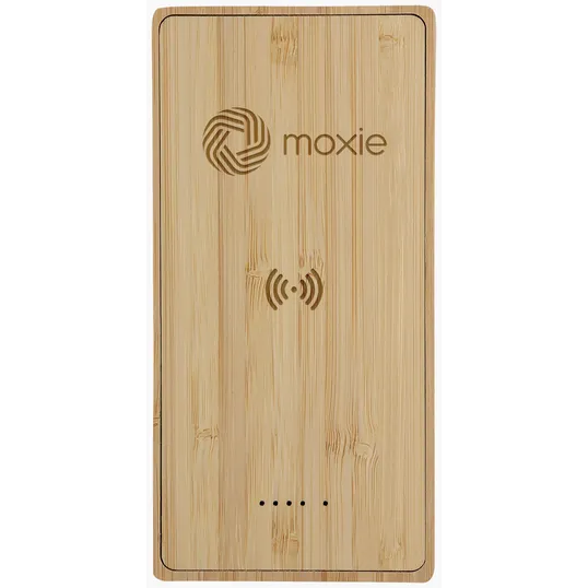 Starline Bamboo 10,000mAh Solar/Wireless Power Bank — view 5