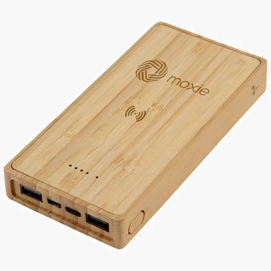 Starline Bamboo 10,000mAh Solar/Wireless Power Bank — view 8