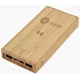 Starline Bamboo 10,000mAh Solar/Wireless Power Bank