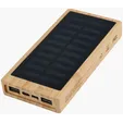 Starline Bamboo 10,000mAh Solar/Wireless Power Bank — view 2