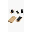 Starline Bamboo 10,000mAh Solar/Wireless Power Bank — view 4