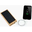 Starline Bamboo 10,000mAh Solar/Wireless Power Bank — view 6