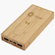Starline Bamboo 10,000mAh Solar/Wireless Power Bank — view 8