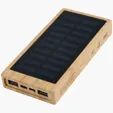 Starline Bamboo 10,000mAh Solar/Wireless Power Bank — view 10