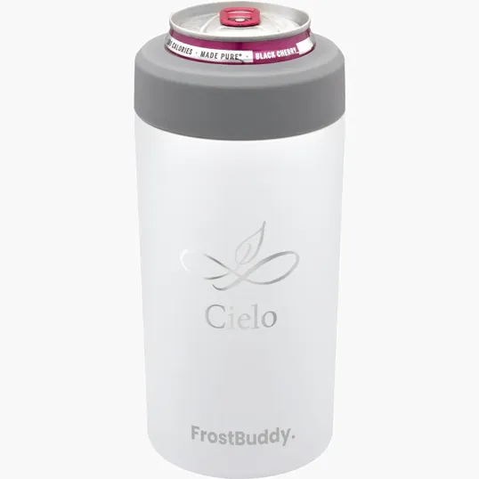 Frost Buddy® Universal Buddy 2.0 Insulated Can Cooler, White — view 4
