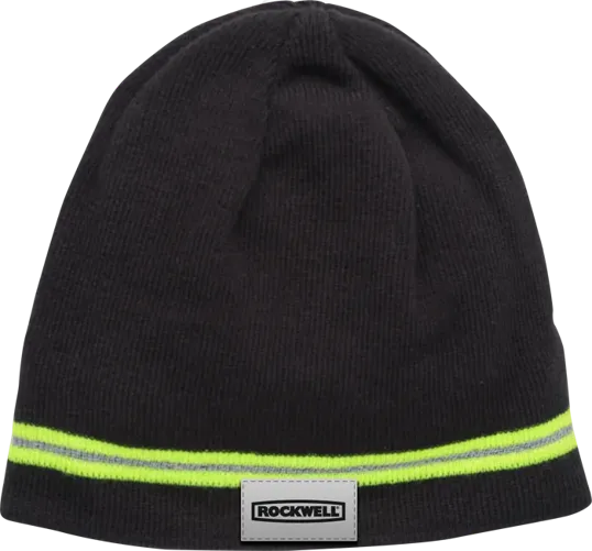 Starline Winter Beanie with Reflective Stripe — view 2