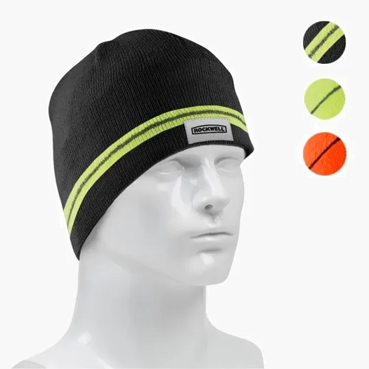Starline Winter Beanie with Reflective Stripe — view 10