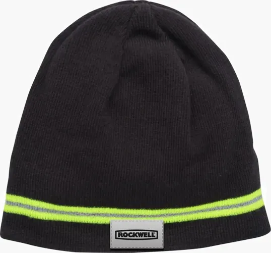 Starline Winter Beanie with Reflective Stripe — view 4