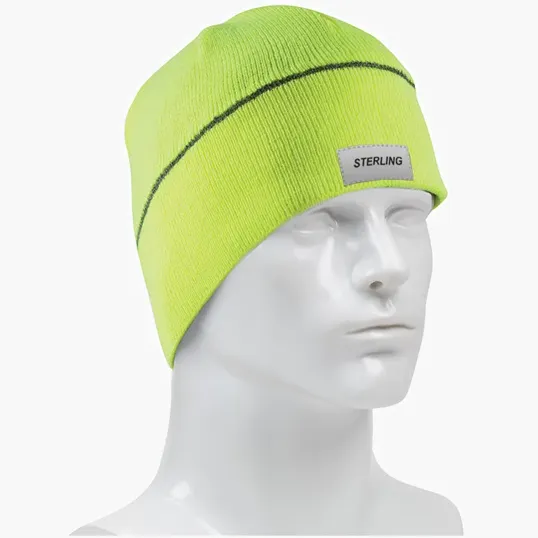 Starline Winter Beanie with Reflective Stripe — view 8