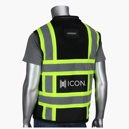 Starline Black TT 11 Pocket Tech-Ready Mesh Surveyors Vest